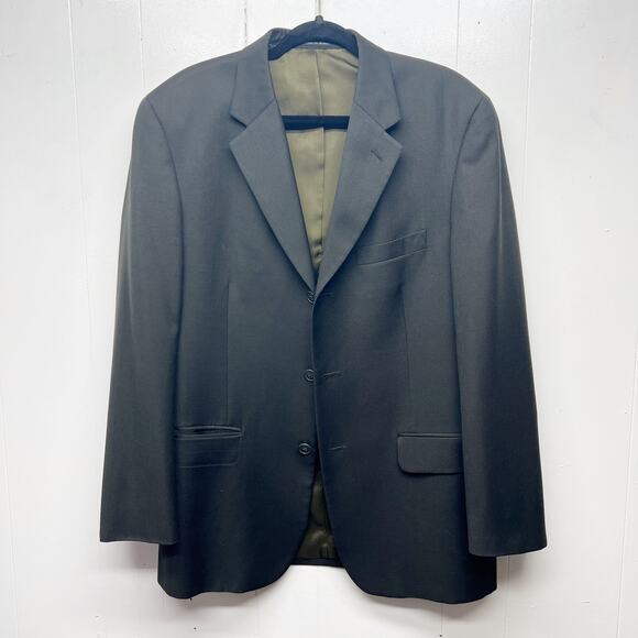 Alfani Other - Alfani Men's New Wool Cashmere Blend Dark Olive Green Blazer Jacket Size Large